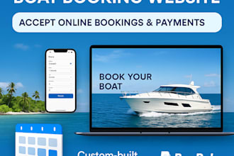 develop a complete boat booking website with online payments