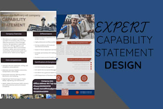 design professional government capability statement and capability statement