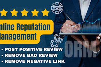do ORM, positive online reputation management for brands and individuals