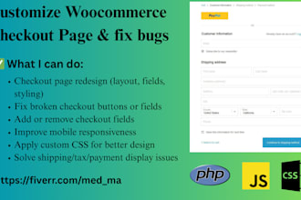 redesign your woocommerce checkout page and fix issues
