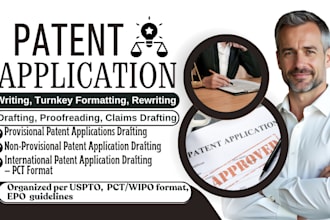 draft and format patent application in uspto or pct format