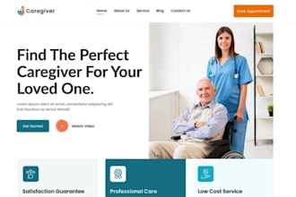 build wix elderlycare website homecare website caregiving agency website