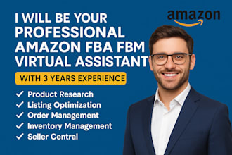 be your professional amazon fba fbm virtual assistant