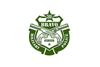 design clothing brand military police style bravo logo