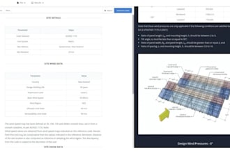 do structural, wind load calculation, seismic calculation for structural design