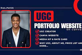 design ugc portfolio, ugc media kit, canva presentation and pitch deck