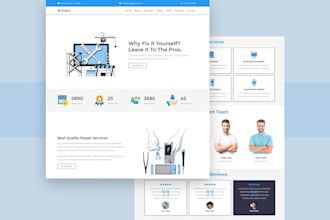 design, redesign mobile repair website, computer repair wordpress website