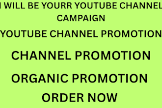 be yourr youtube channel campaign