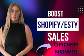promote esty shop,shopify,ebay listing promotion to boost rank and sales