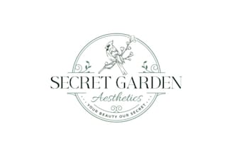 design secret garden aesthetics logo