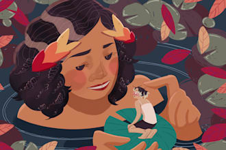create fully colored illustrations