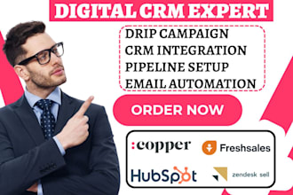 setup copper crm workflow freshsales zendesk sell automation hubspot integration