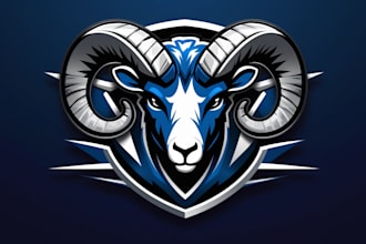 make awesome rams logo with custom t shirt design