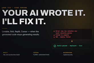 fix bugs in your lovable, replit, bolt, or cursor vibe coded app