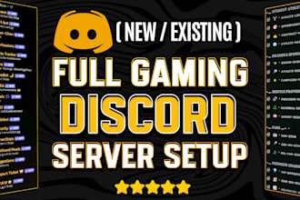 setup best gaming discord server for you professionally