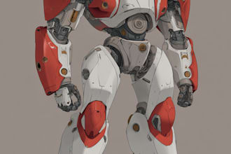 draw mecha robot character sheet design