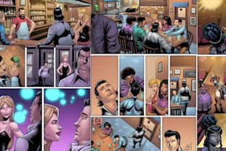 draw comic book illustration graphic novel comic strip comic artist colorist