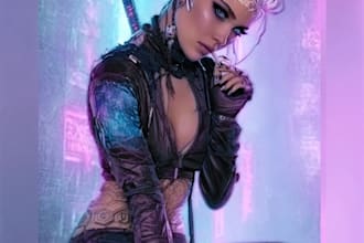 create cyberpunk character art