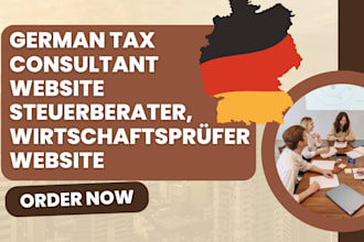 build website for german tax consultants, steuerberater, wirtschaftsprüfer