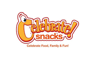 design unique celebrate healthy snacks logo
