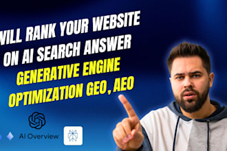 rank your website on ai search answer generative engine optimization geo, aeo