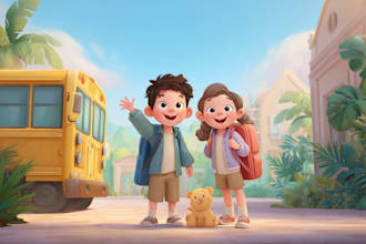 children story book illustration kids illustration book