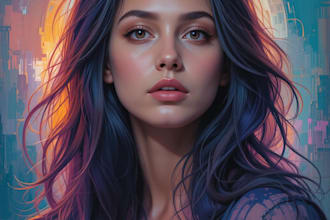 paint digital oil painting portraits