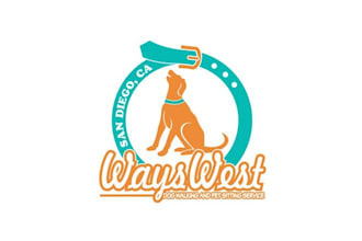 design high quality dog walking service logo
