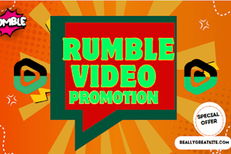 do organic rumble video promotion rumble channel promotion