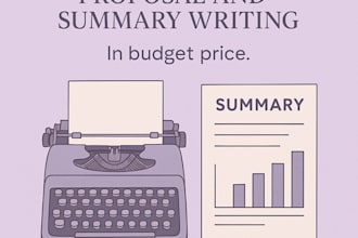 write essay and summary for you