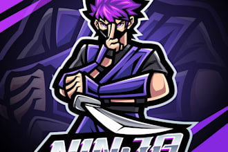 esport mascot logo, spartan, knight, monkey, ninja, gorilla