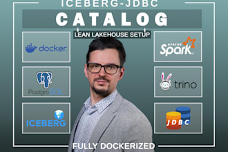 set up a postgresql iceberg catalog with spark and trino