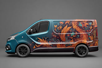 do vehicle wrap decal,for truck and trailer wrap design