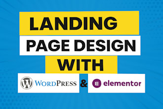 create quick and clean landing page with elementor