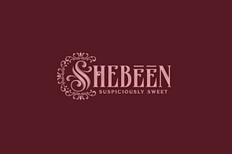 design vintage art deco coffee chocolate ice cream shop logo