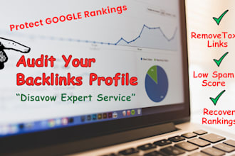 audit your backlinks and disavow spammy toxic links from your site