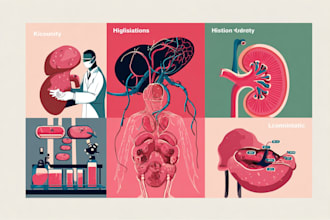 do medical, scientific and biology illustrations for you
