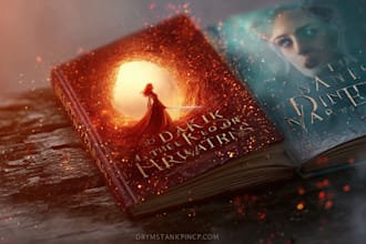 do fantasy book cover design, thriller book cover