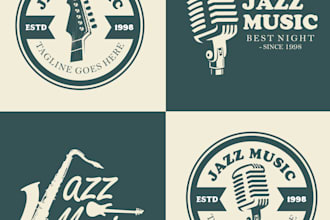 custom musician logo design for artists, bands, djs and producers