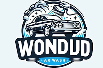 design awesome car wash logo