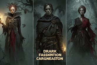 create fictional characters or scary characters