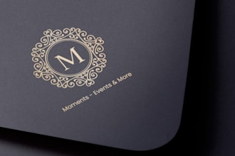 design professional wedding, date and event logo
