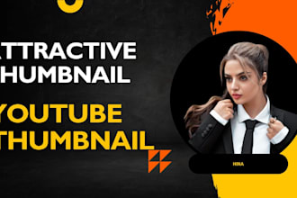 design eye catching youtube, facebook instagram thumbnails