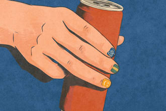 make digital art vintage illustration