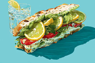 draw food pop art of your food pop art