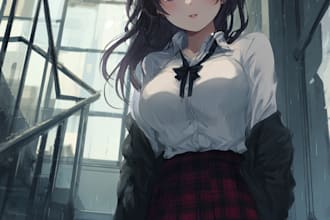 draw beautiful anime style, fan art, and original character