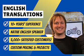 provide fast and natural sounding english translation