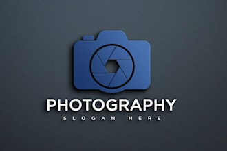 design camera , photographer , drone camera and photography logo
