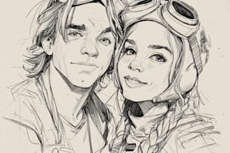 design stunning sci fi portrait art