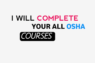 tutor you with your osha 10 and 30 safety guidelines